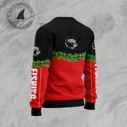 Santa Fisherman T2010 Ugly Christmas Sweater