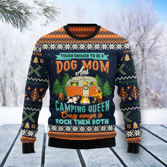 Dog Mom Camping T0211 Ugly Christmas Sweater