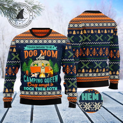 Dog Mom Camping T0211 Ugly Christmas Sweater