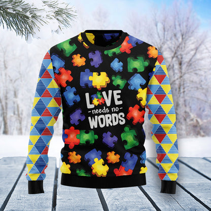 Autism Love T0211 Ugly Christmas Sweater