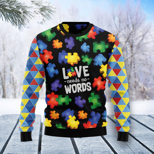 Autism Love T0211 Ugly Christmas Sweater