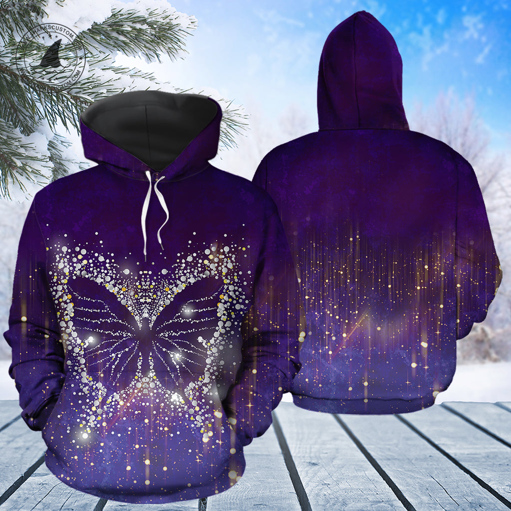 Butterfly Snowflake T2310 - All Over Print Unisex Hoodie