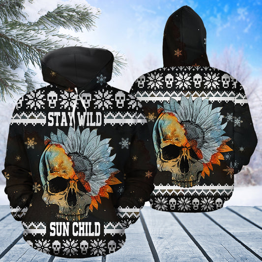 Skull Stay Child T2511 unisex womens & mens, couples matching, friends, funny family sublimation 3D hoodie christmas holiday gifts (plus size available)