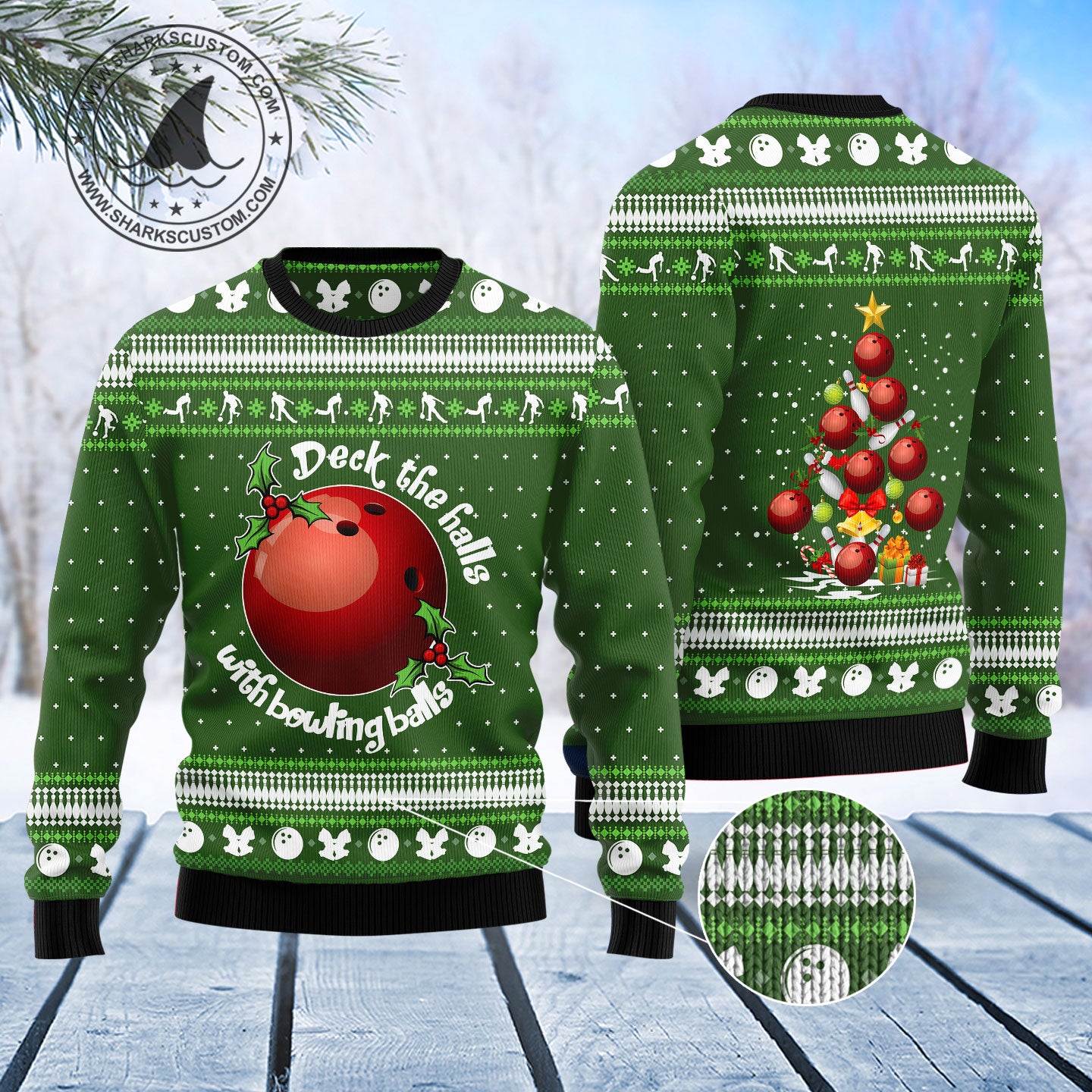 Bowling Ball Christmas T0211 Ugly Christmas Sweater