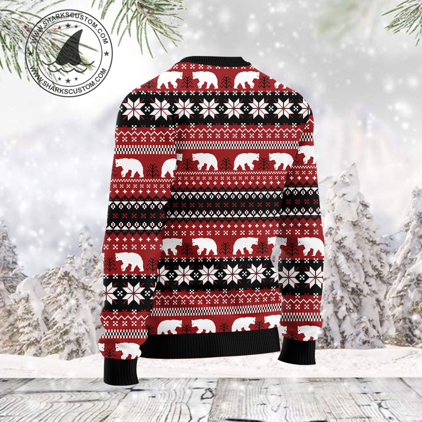 Polar Bear Beary Xmas T2711 Ugly Christmas Sweater