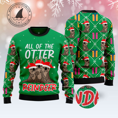 Otter Reindeer T2810 Ugly Christmas Sweater