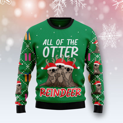 Otter Reindeer T2810 Ugly Christmas Sweater