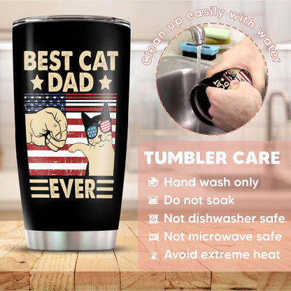 Fathers Day Gifts For Cat Owners Best Cat Dad Ever 20Oz Tumbler