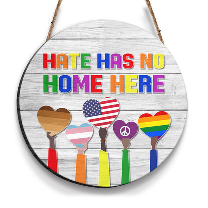 Hate Has No Home Here Door Sign