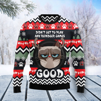 Grumpy Cat Good T3010 Ugly Christmas Sweater