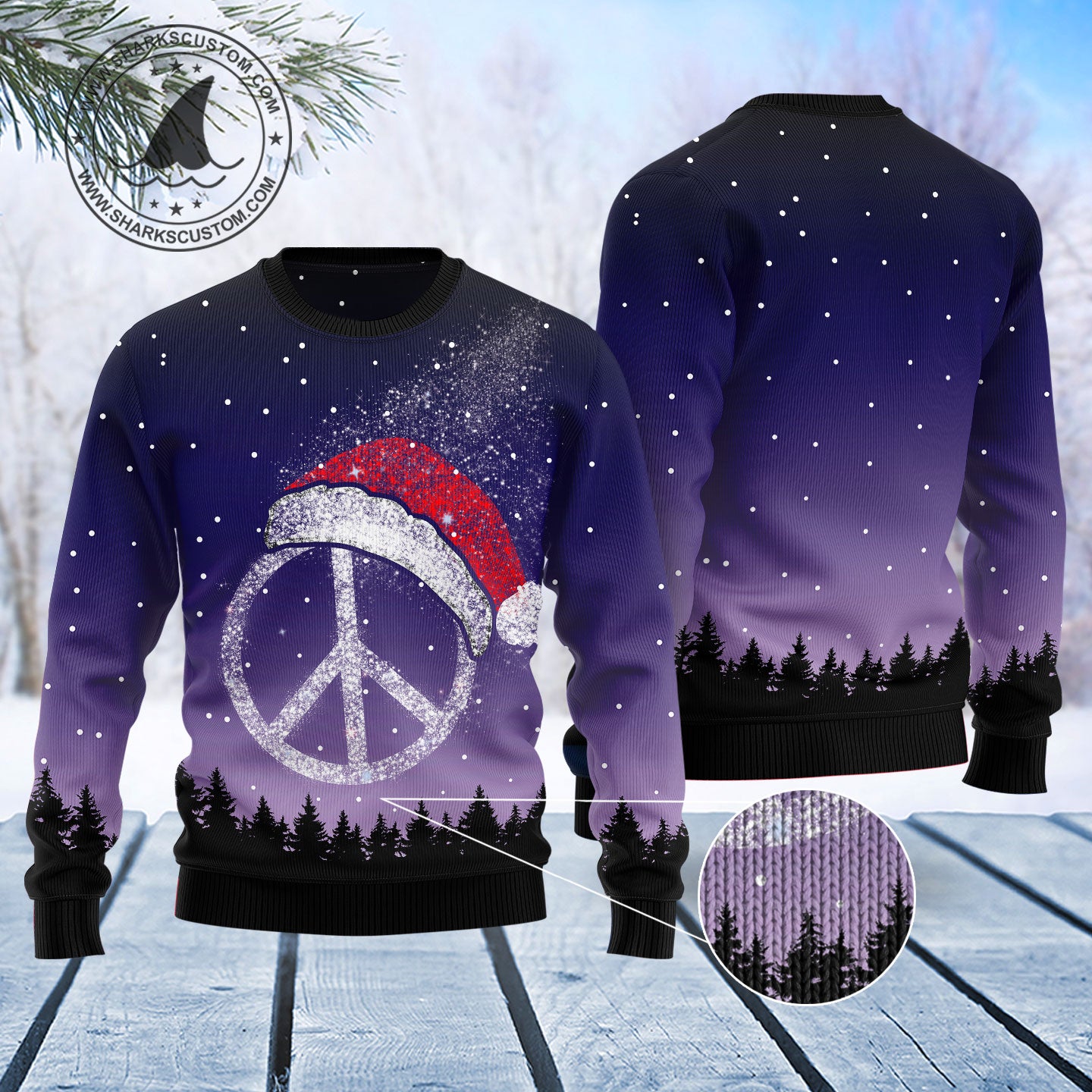 Peace Hippie T0311 Ugly Christmas Sweater