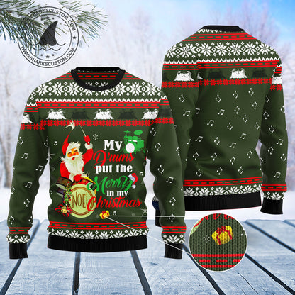 Santa And Drum T0311 Ugly Christmas Sweater