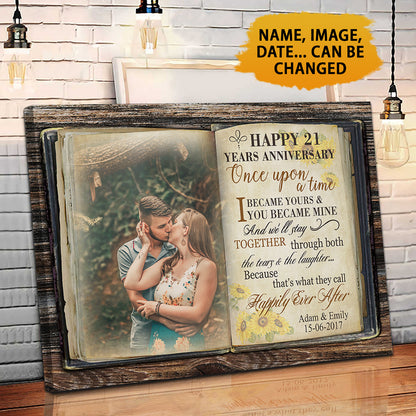 Happy 21 Years Anniversary - Once Upon A Time Anniversary Canvas