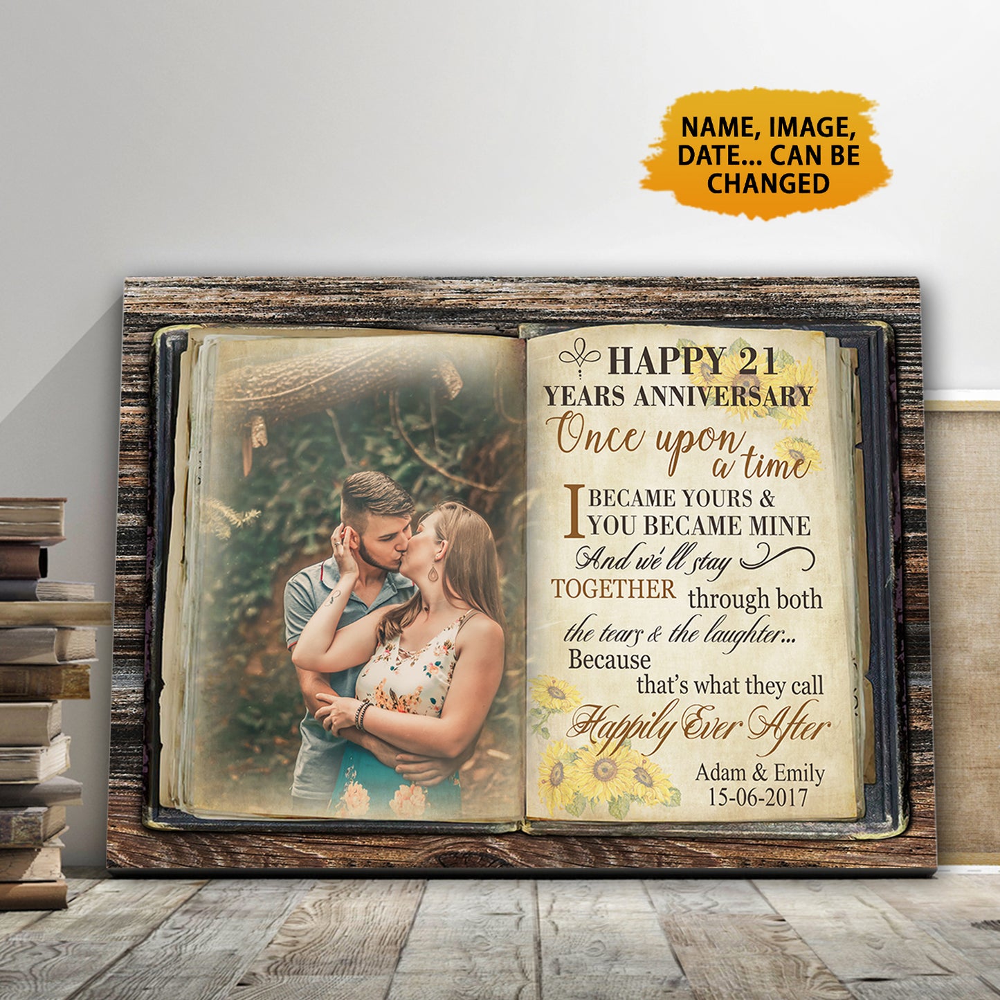 Happy 21 Years Anniversary - Once Upon A Time Anniversary Canvas