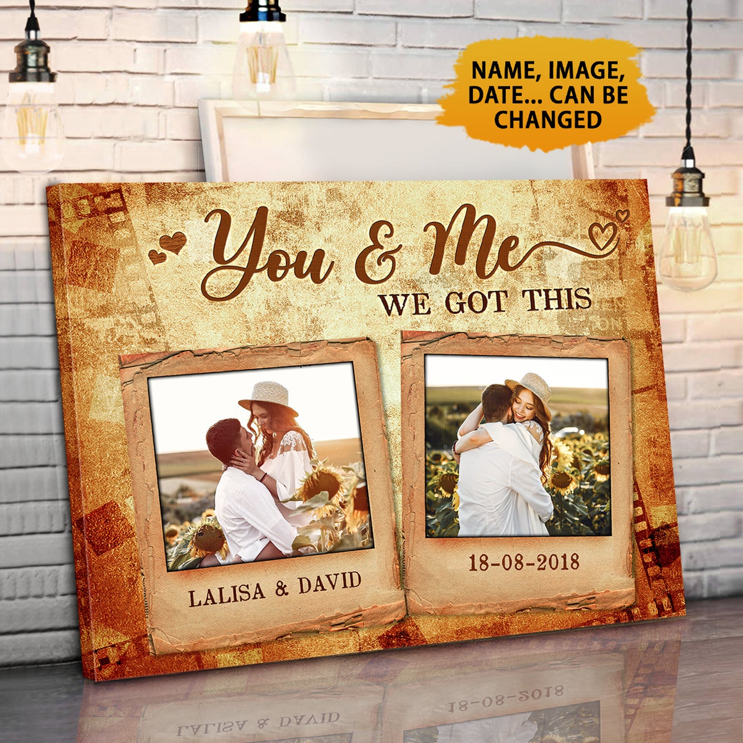 You And Me We Got This Custom Image Canvas