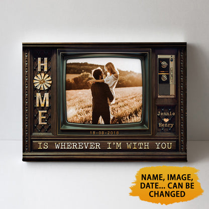 Home Is Wherever I'm With You Television Canvas
