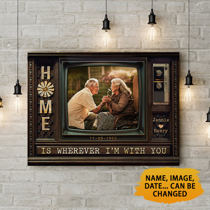 Home Is Wherever I'm With You Television Canvas
