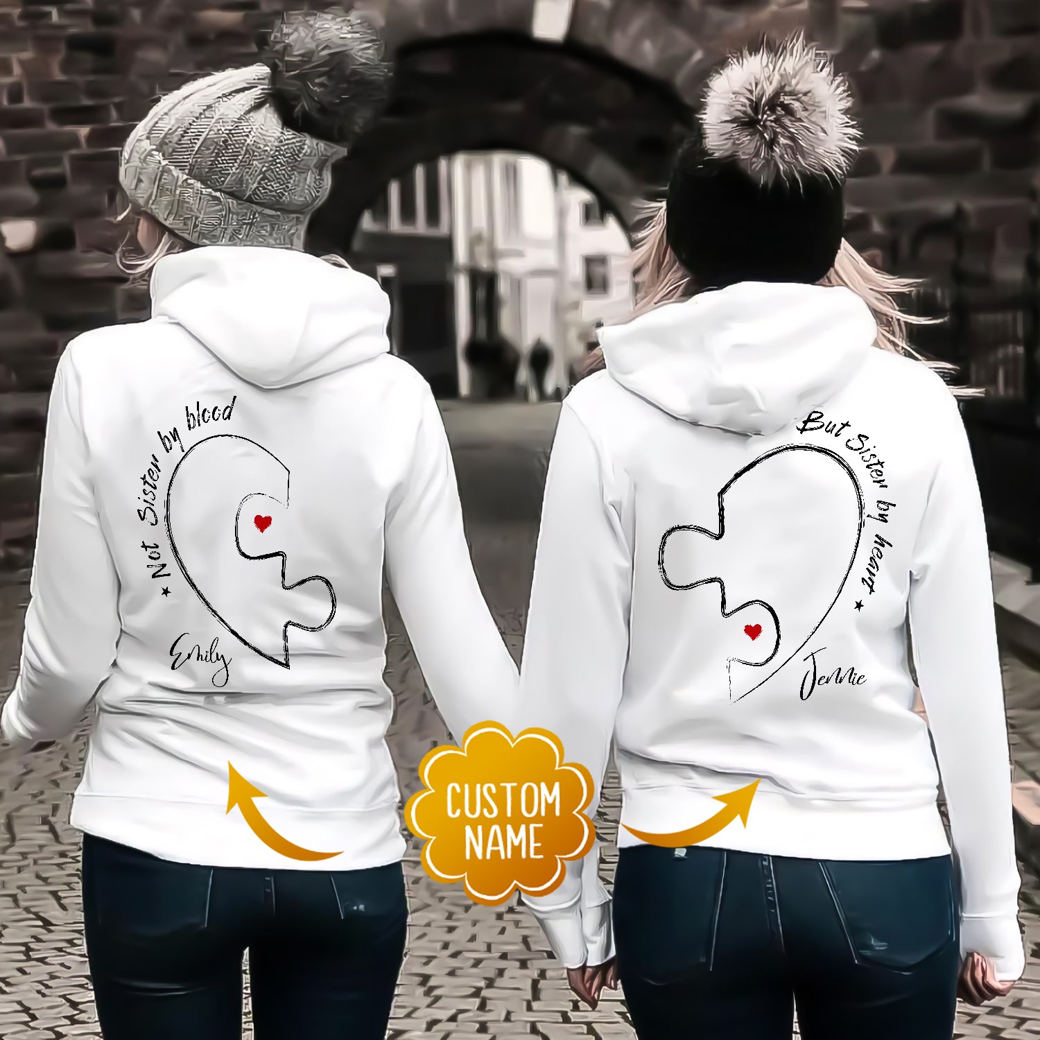 Sister 2025 matching hoodies