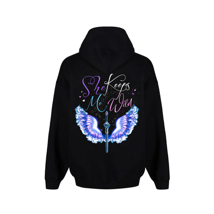 She Keeps Me Safe - She Keeps Me Wild Matching Hoodie