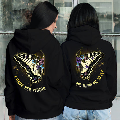 I Gave Her Wings She Taught Me To Fly Matching Hoodie