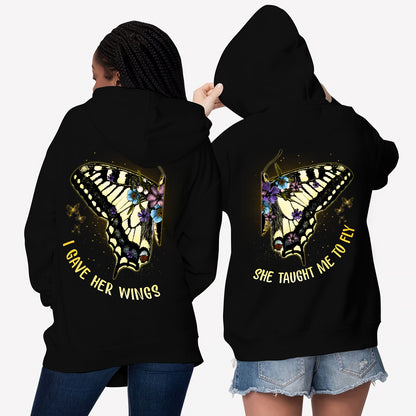 I Gave Her Wings She Taught Me To Fly Matching Hoodie