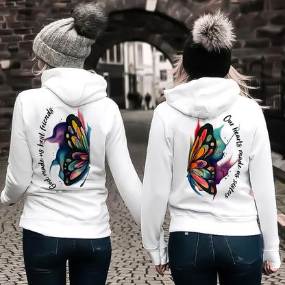 God Made Us Best Friends Our Hearts Made Us Sisters Matching Hoodie