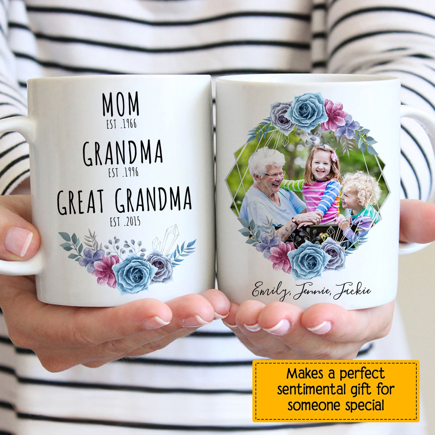 Great Grandma Mug, Great Grandma Est Custom Mug