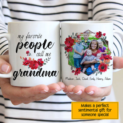My Favorite People Call Me Great Grandma Custom Grandkids Photo, Names Personalizedwitch