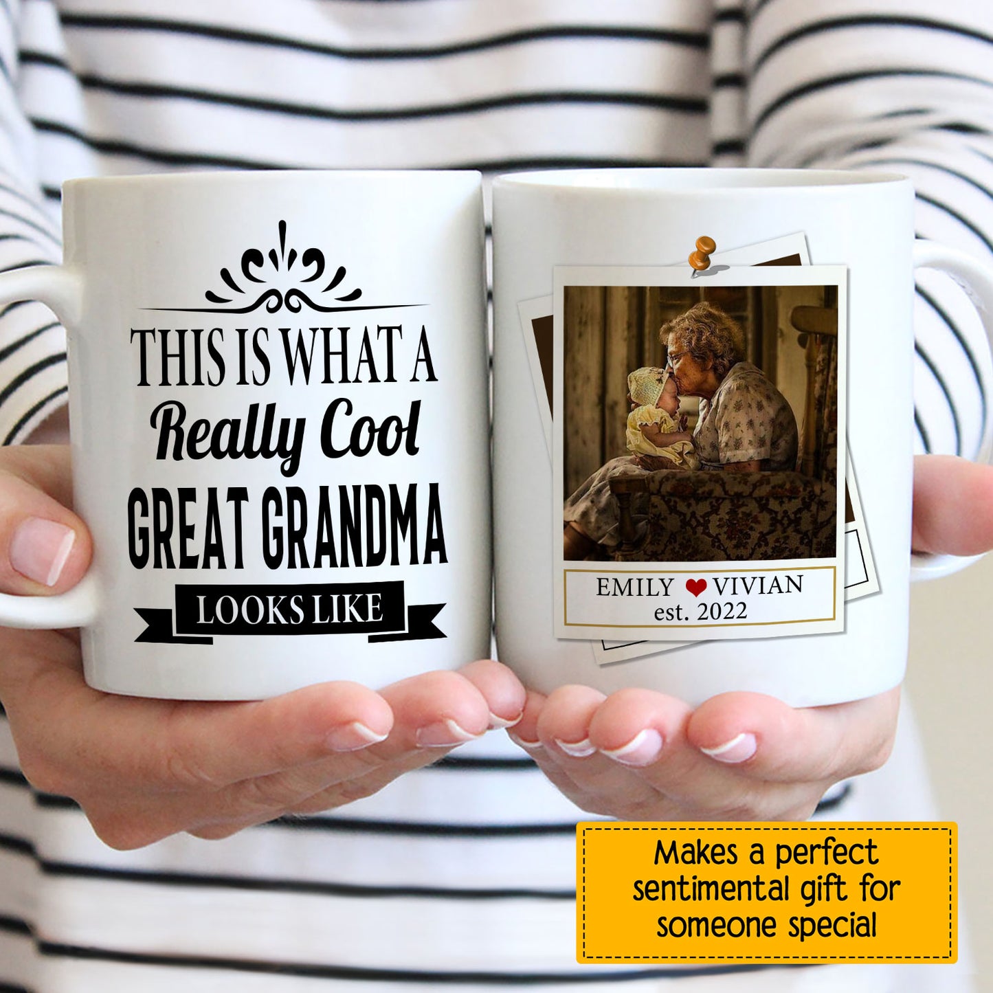 This Is What A Really Cool Great Grandma Looks Like Custom Mug With Your Name & Photo