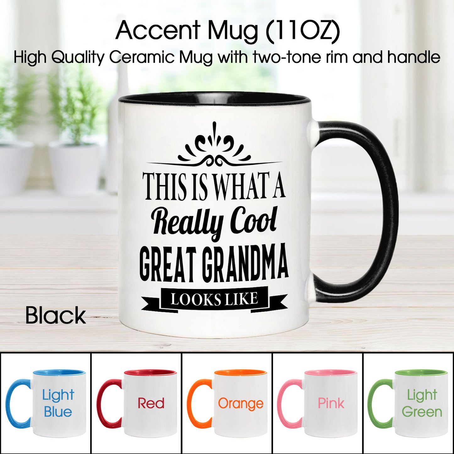 This Is What A Really Cool Great Grandma Looks Like Custom Mug With Your Name & Photo