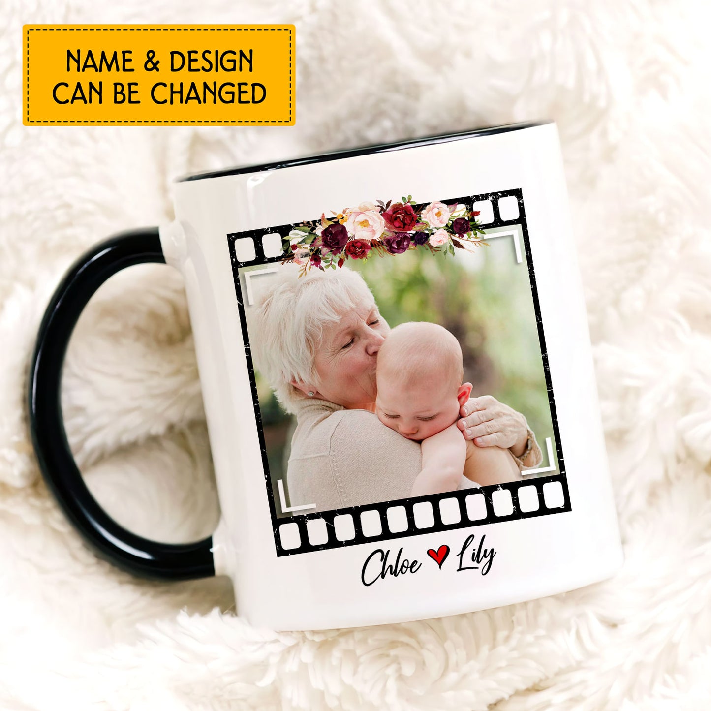 Only The Best Moms Get Promoted To Grandma Custom Mug With Your Name & Photo