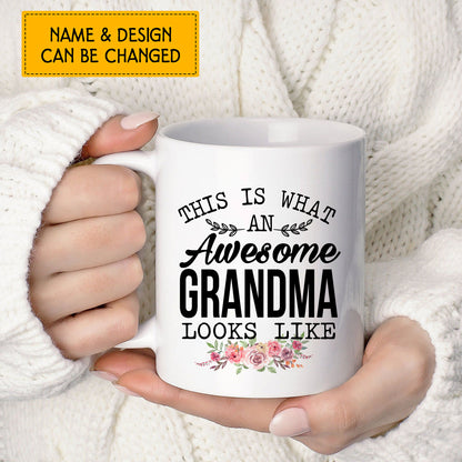 This Is What A Really Cool Grandma Looks Like Custom Mug With Your Name & Photo