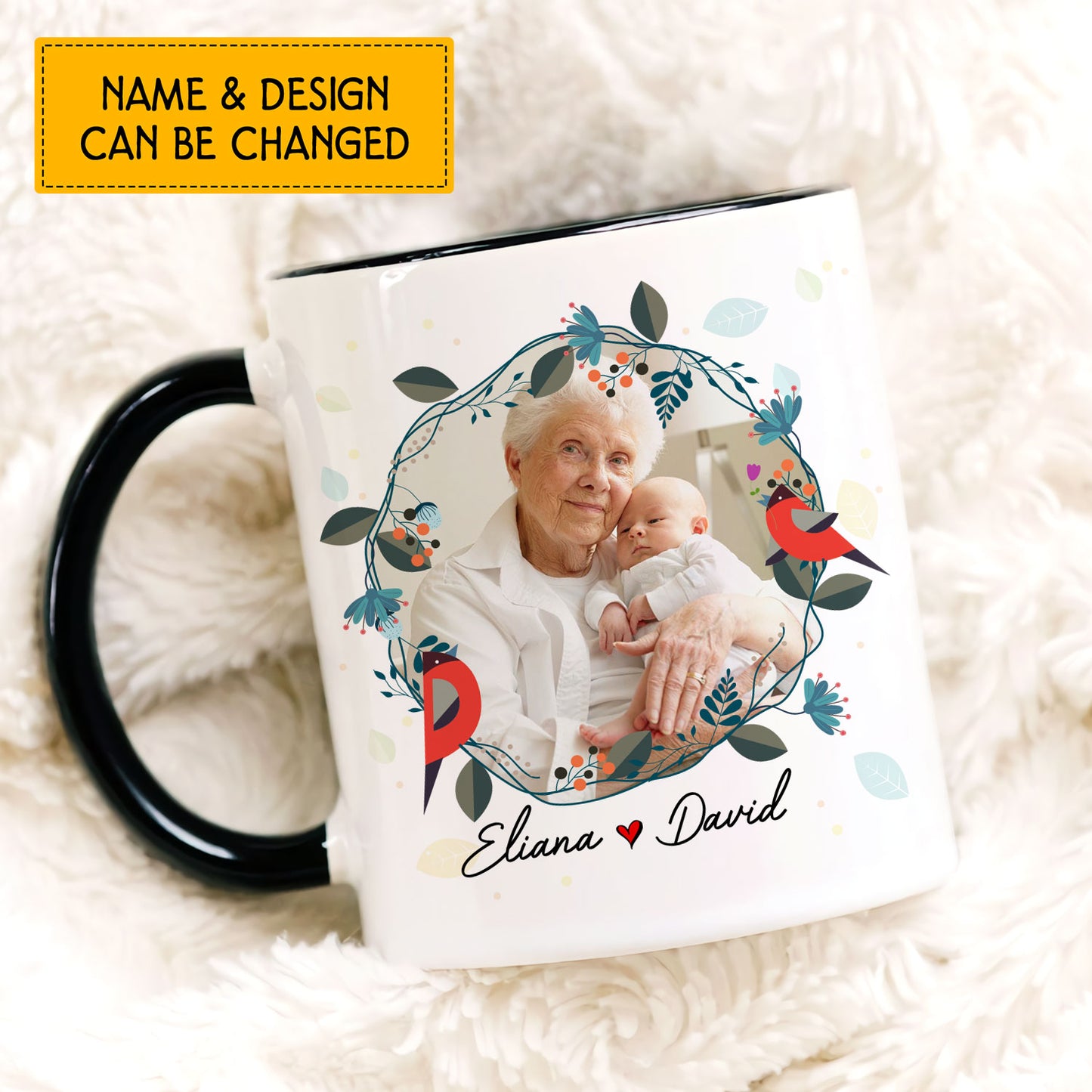 Grandma The Woman The Myth The Legend Custom Mug With Your Name & Photo