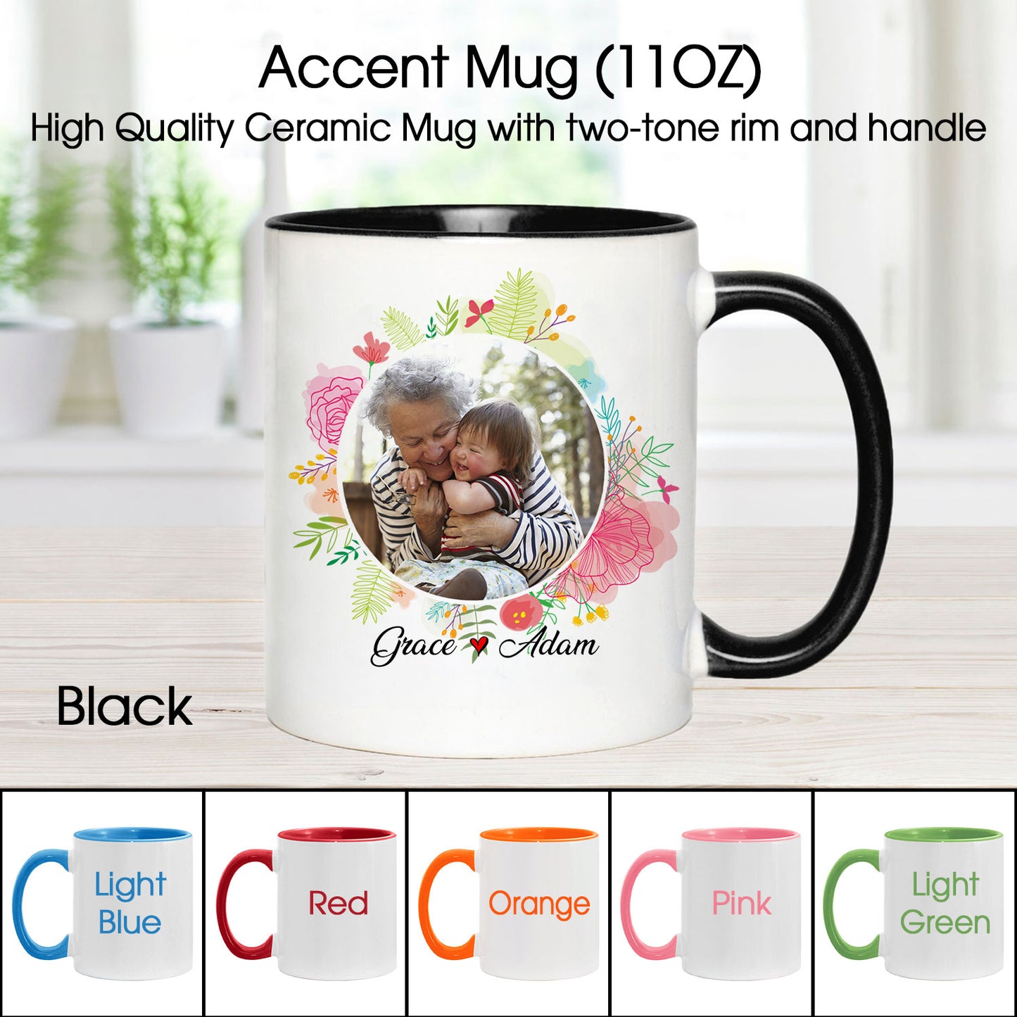 I'm A Grandma What's Your Superpower Custom Mug With Your Name & Photo