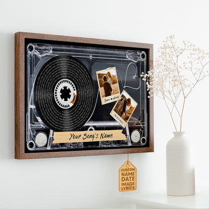 Personalized Song Lyrics Record Customized Photo Music Cassettes Poster