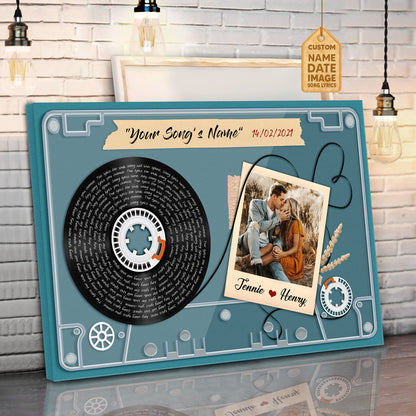 Lyrics Song Prints, Customized Image Music Cassettes-Tape Text Poster