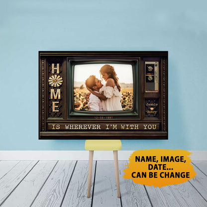 Home Is Wherever I'm With You Television Anniversary Personalized Poster