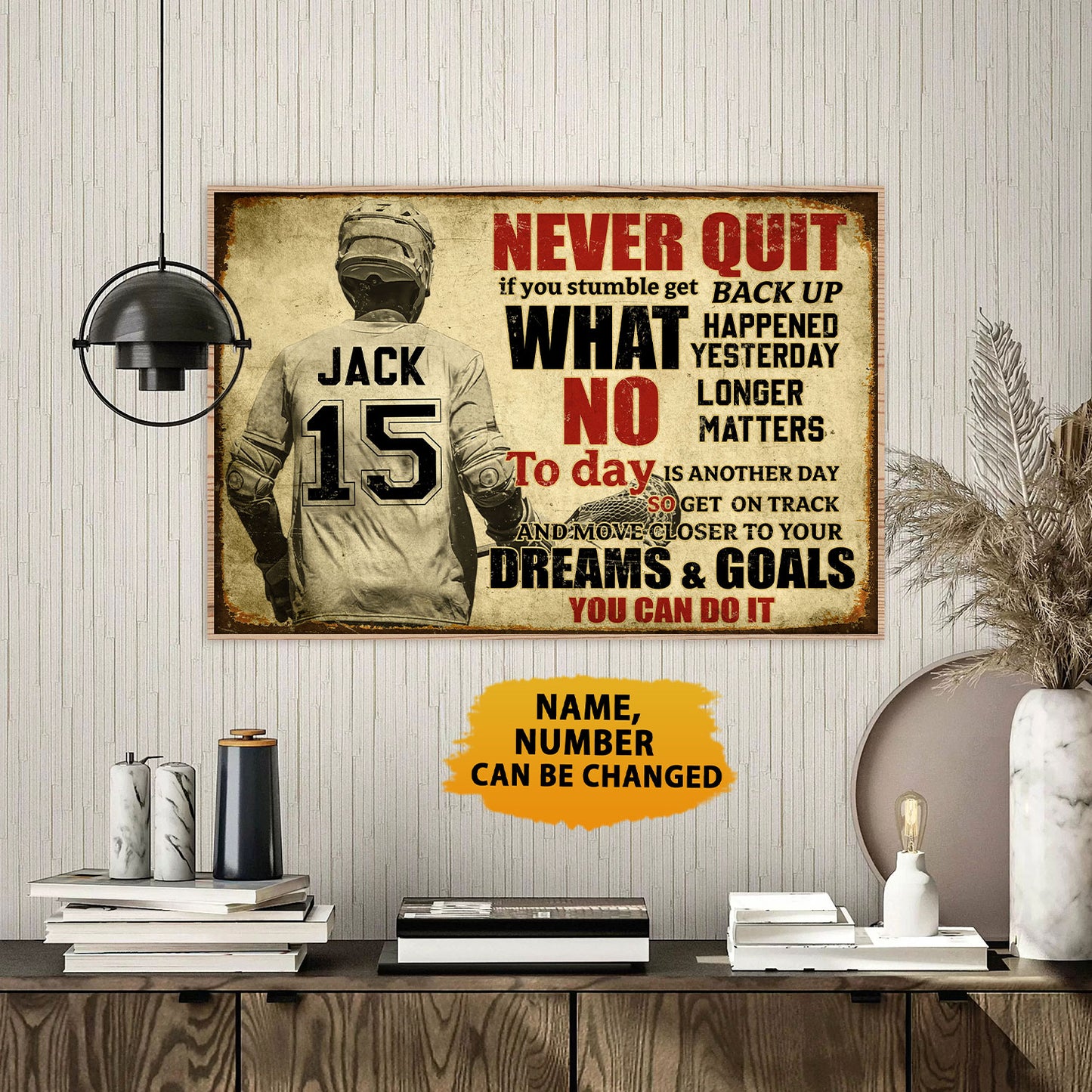 Never Quit If You Stumble Get Back Up Personalizedwitch Poster