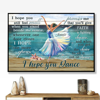 I Hope You Still Feel Small When You Stand Beside The Ocean Poster