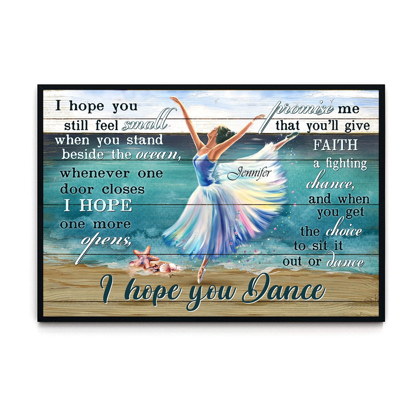 I Hope You Still Feel Small When You Stand Beside The Ocean Poster