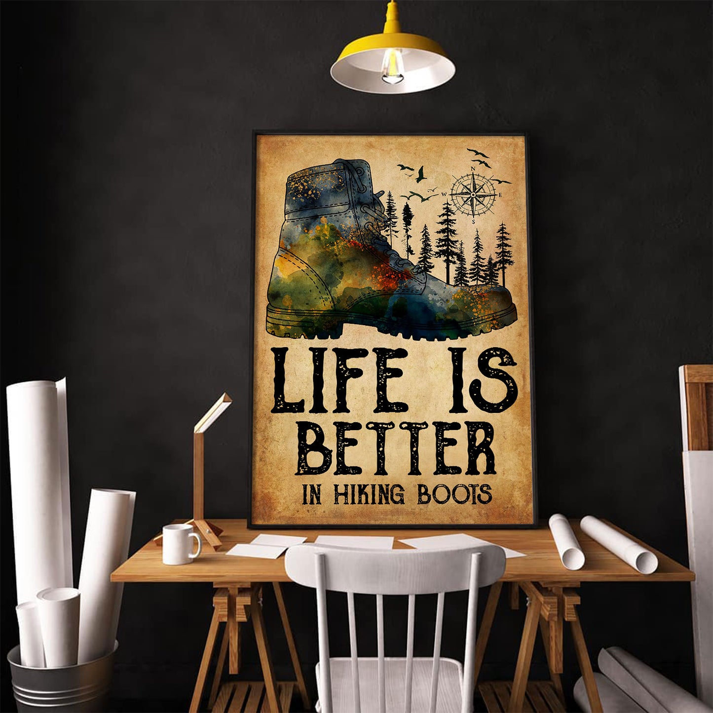 Life Is Better In Hiking Boots Personalizedwitch Poster