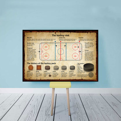 The Hockey Rink Horizontal Poster For Hockey Player