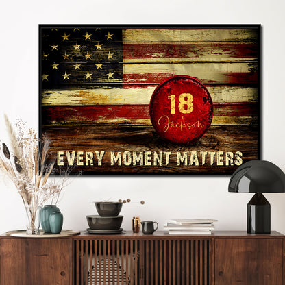 Vintage American Flag Hockey 3 Personalizedwitch Poster