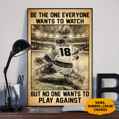 Hockey Be The One Everyone Wants To Watch Personalizedwitch Poster