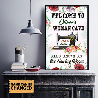 Welcome To Woman Cave Also As Know As Vertical Poster 1