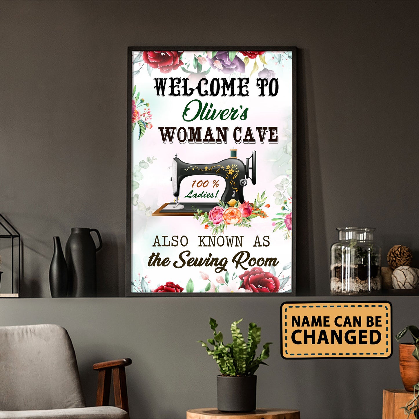 Welcome To Woman Cave Also As Know As Vertical Poster 1