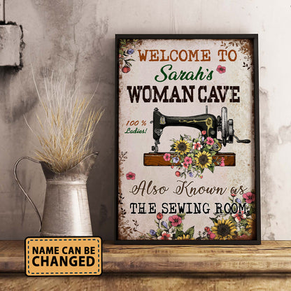 Welcome To Woman Cave Also As Know As Vertical Poster 2