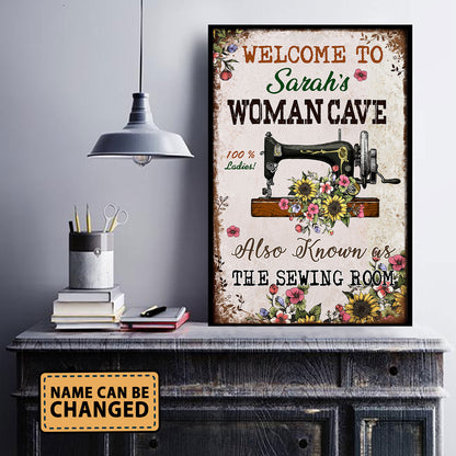 Welcome To Woman Cave Also As Know As Vertical Poster 2