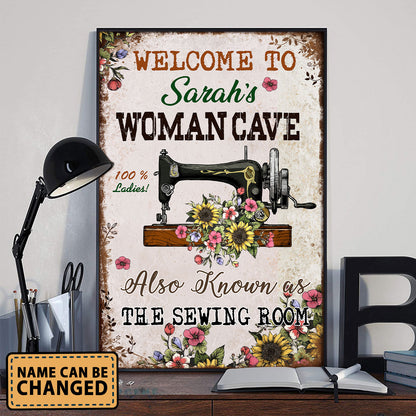 Welcome To Woman Cave Also As Know As Vertical Poster 2