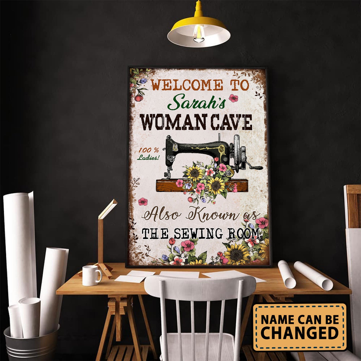 Welcome To Woman Cave Also As Know As Vertical Poster 2